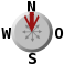 Wind from N