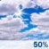 Mostly cloudy throughout the day.