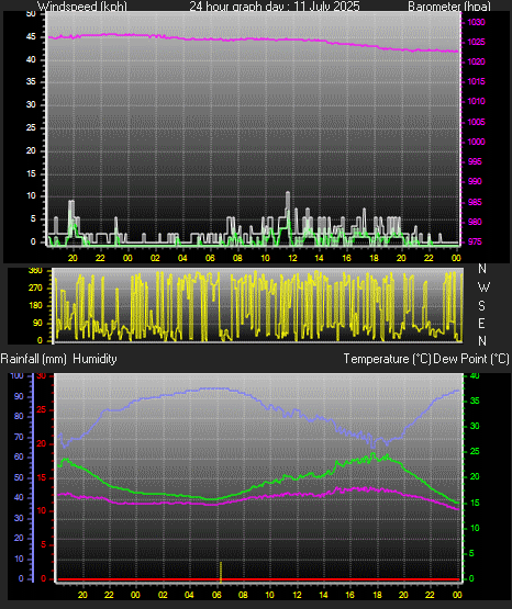 24 Hour Graph for Day 11