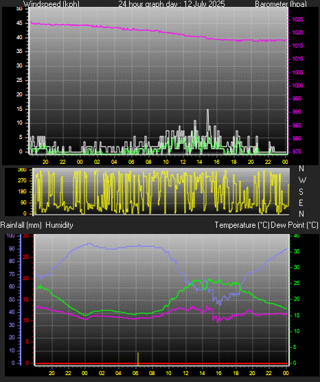 24 Hour Graph for Day 12