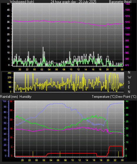 24 Hour Graph for Day 20