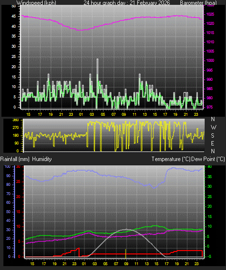 24 Hour Graph for Day 21