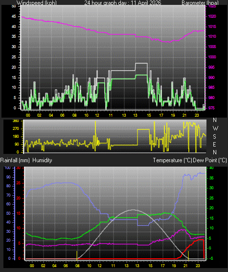 24 Hour Graph for Day 11