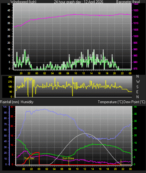 24 Hour Graph for Day 12